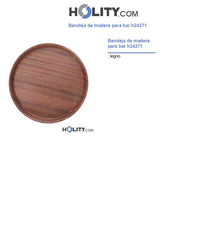 Bandeja de madera para bar h24271