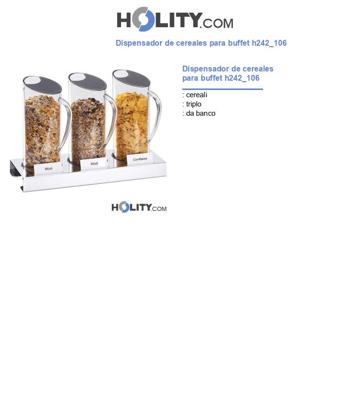 Dispensador de cereales para buffet h242_106