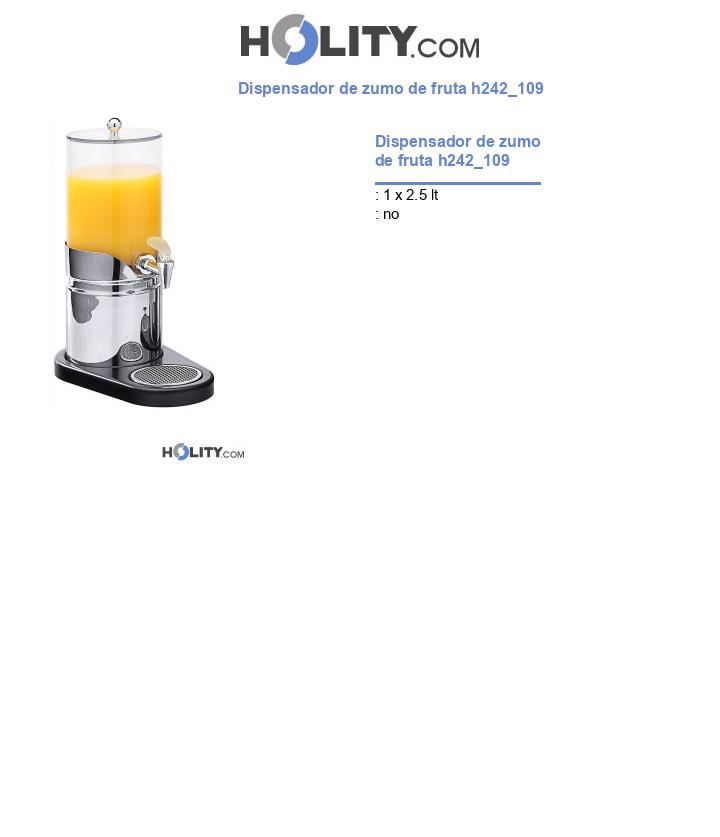 Dispensador de zumo de fruta h242_109