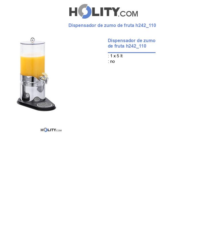 Dispensador de zumo de fruta h242_110