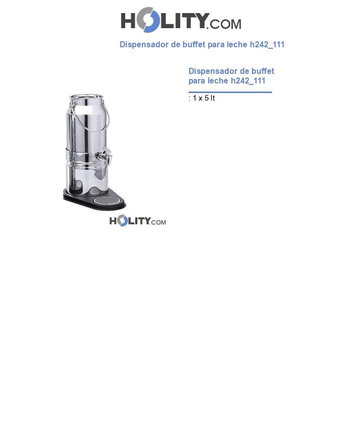 Dispensador de buffet para leche h242_111