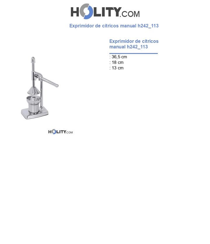 Exprimidor de cítricos manual h242_113