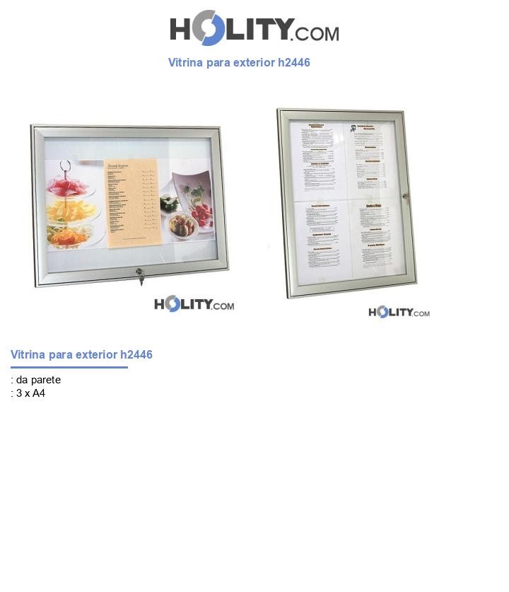 Vitrina para exterior h2446