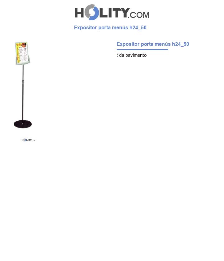 Expositor porta menús h24_50