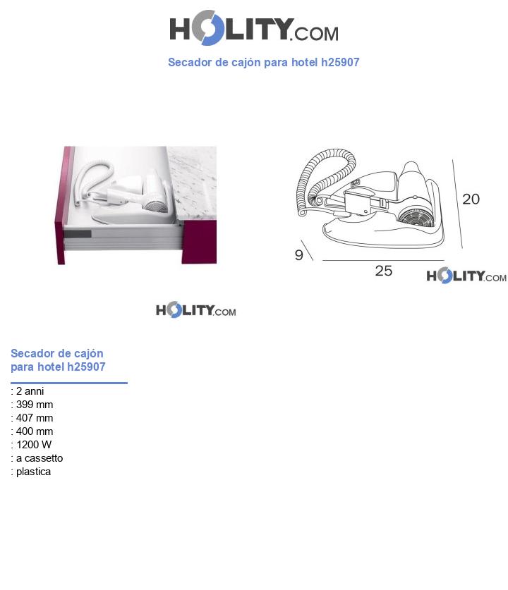 Secador de cajón para hotel h25907
