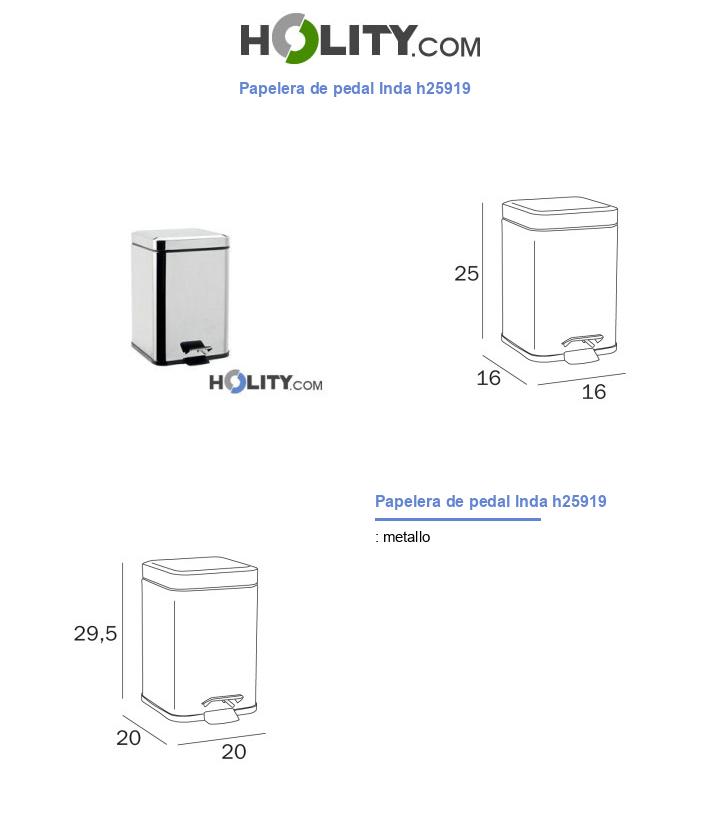 Papelera de pedal Inda h25919