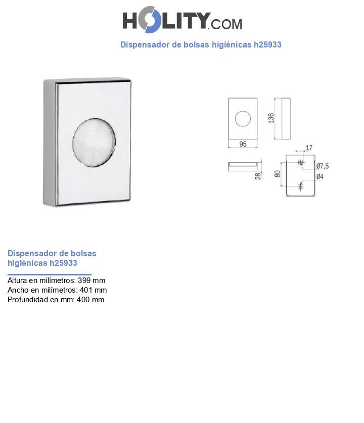 Dispensador de bolsas higiénicas h25933