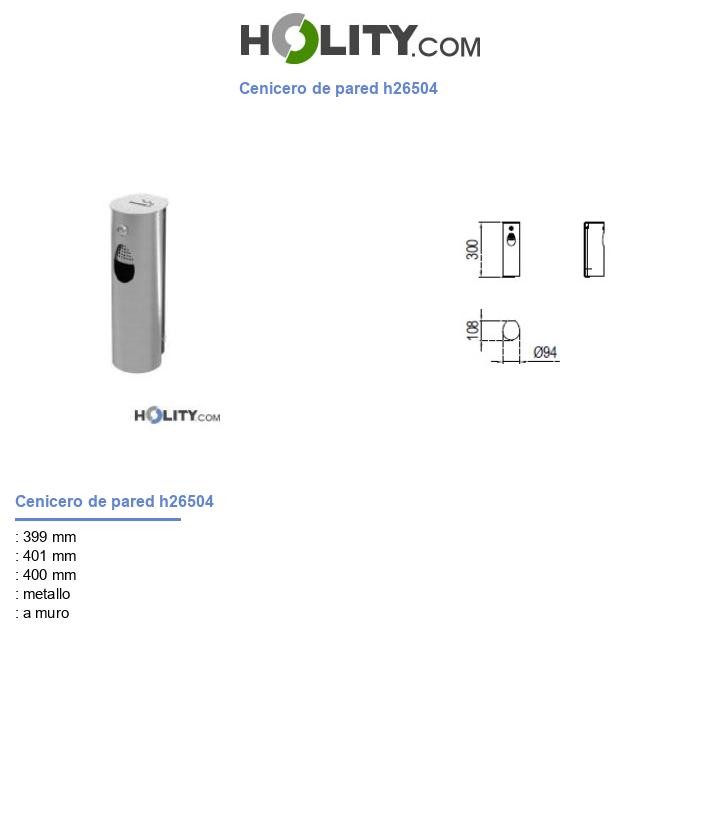 Cenicero de pared h26504