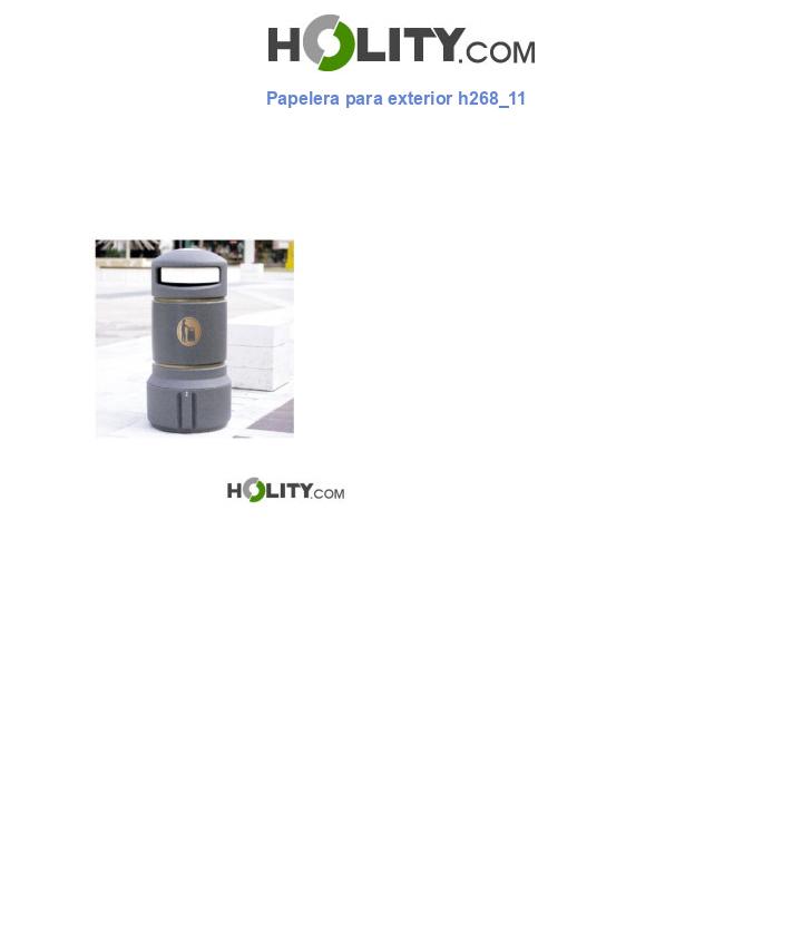 Papelera para exterior h268_11