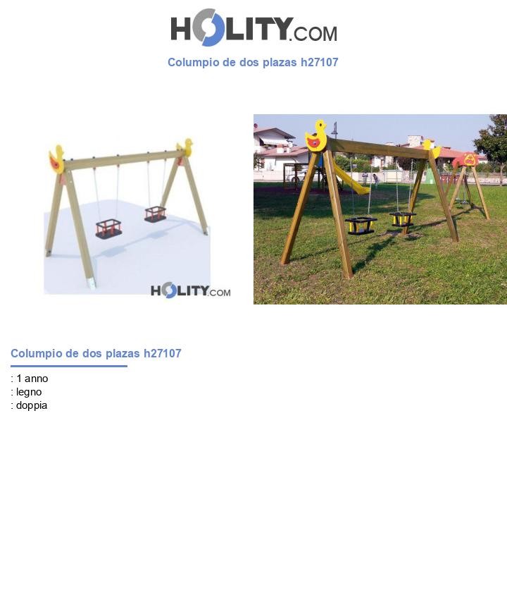 Columpio de dos plazas h27107