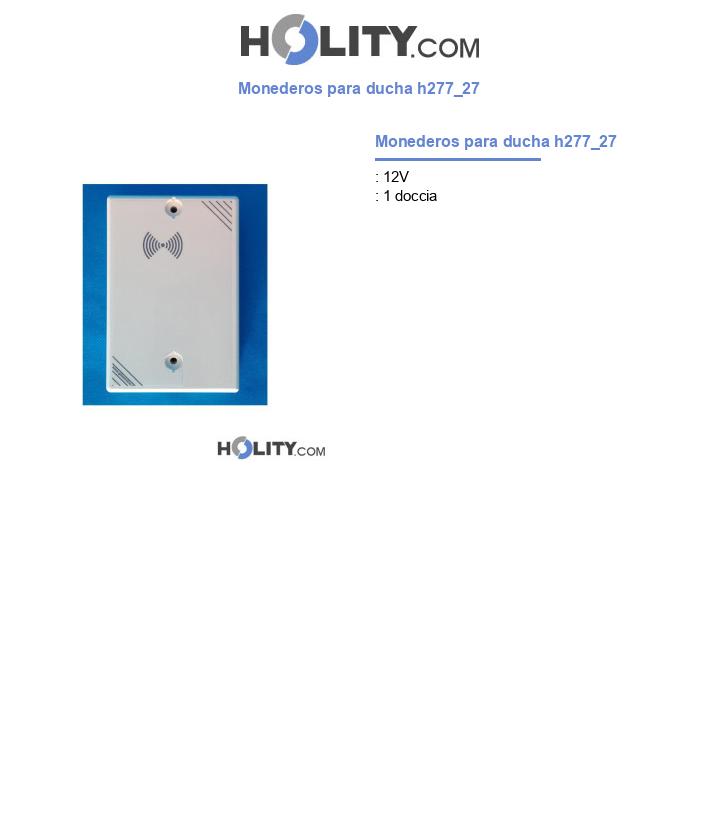 Monederos para ducha h277_27