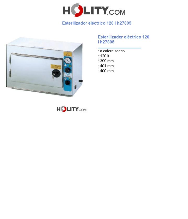 Esterilizador eléctrico 120 l h27805