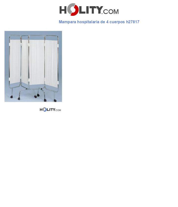 Mampara hospitalaria de 4 cuerpos h27817