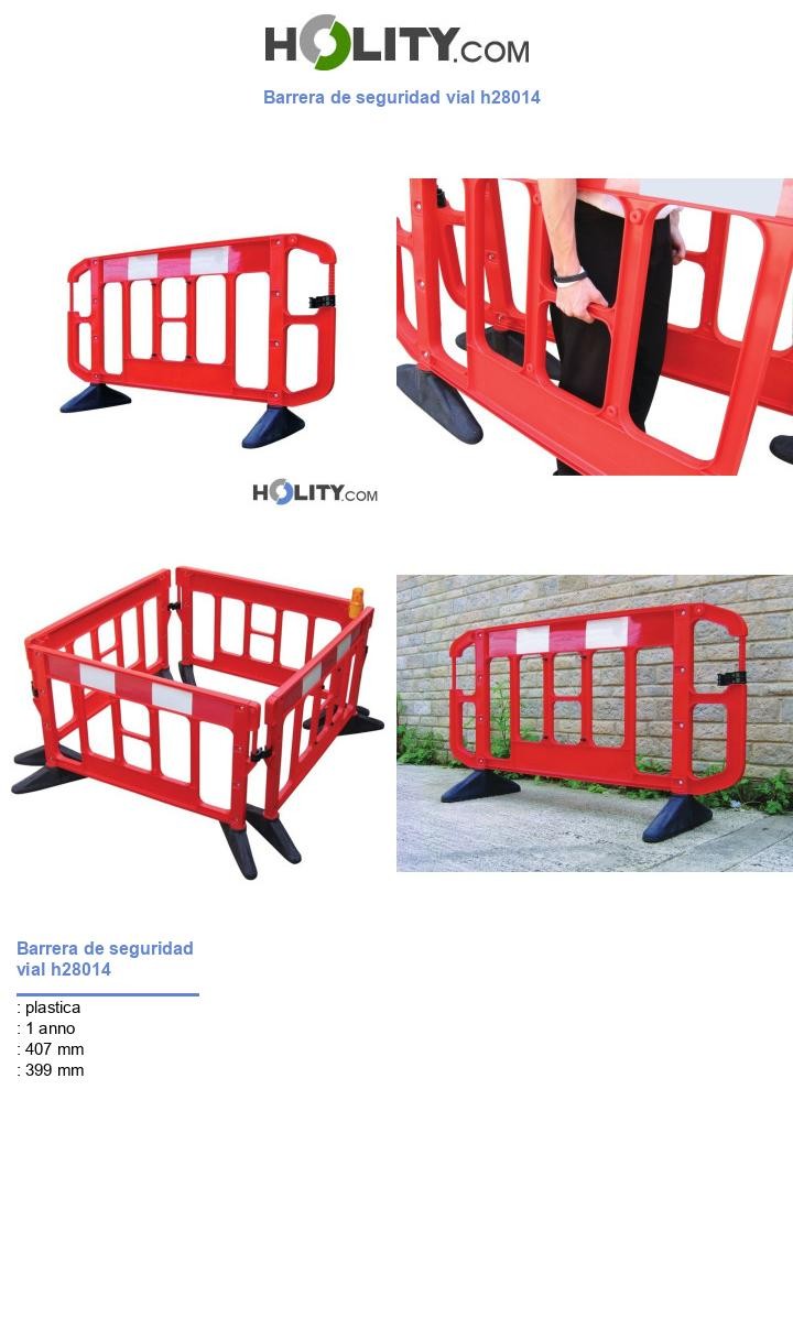 Barrera de seguridad vial h28014