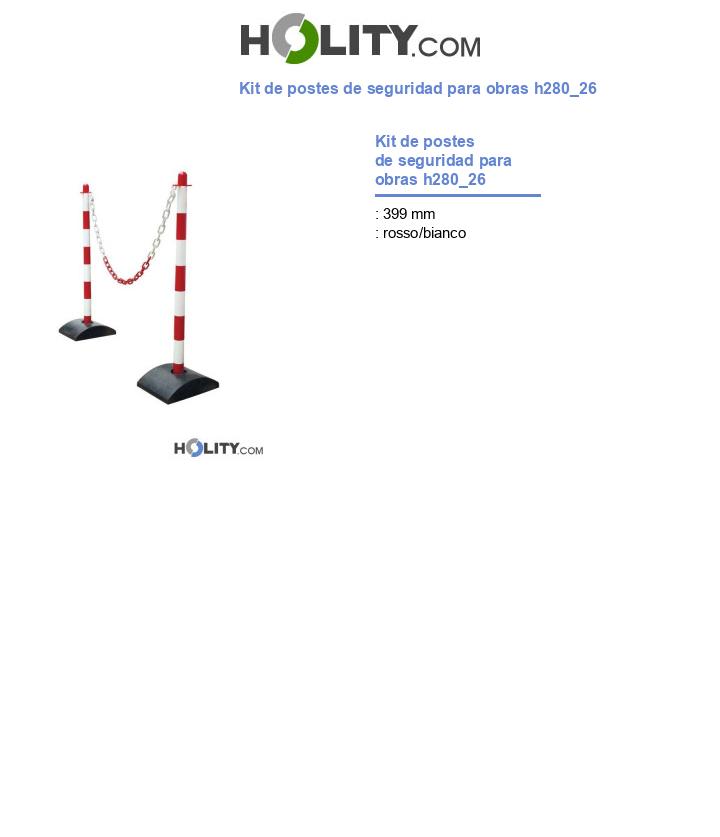Kit de postes de seguridad para obras h280_26
