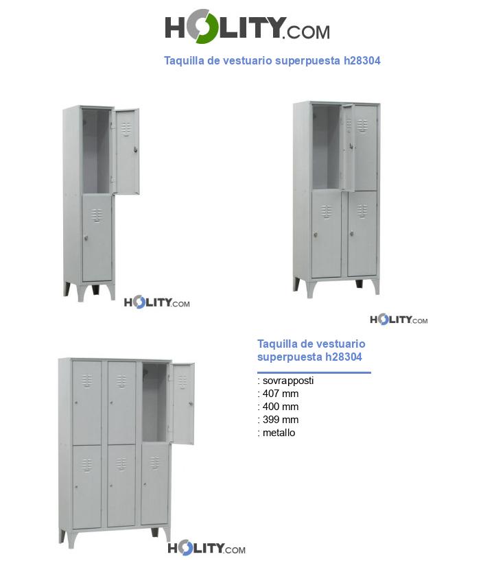 Taquilla de vestuario superpuesta h28304