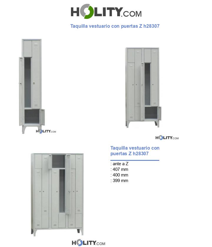 Taquilla vestuario con puertas Z h28307