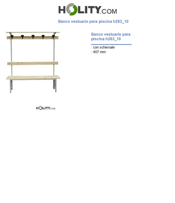 Banco vestuario para piscina h283_10