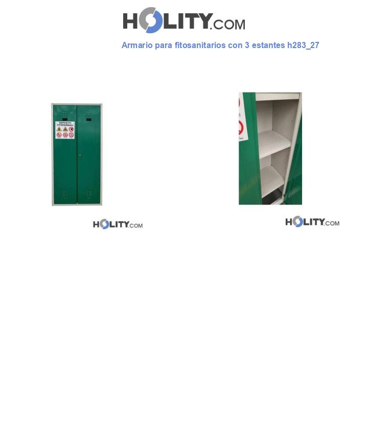 Armario para fitosanitarios con 3 estantes h283_27