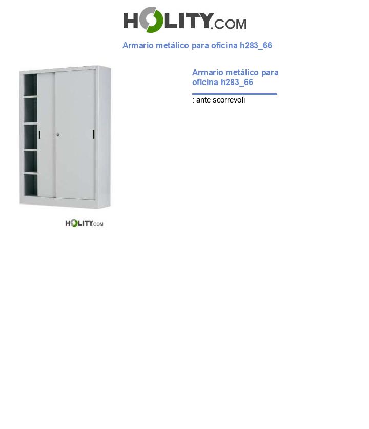 Armario metálico para oficina h283_66