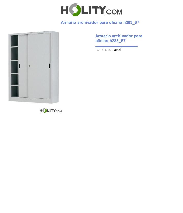 Armario archivador para oficina h283_67