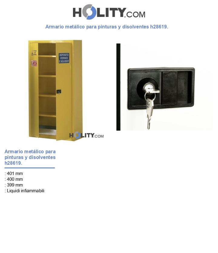 Armario metálico para pinturas y disolventes h28619.
