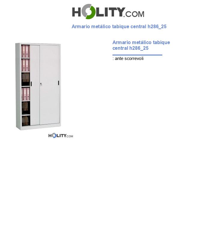 Armario metálico tabique central h286_25