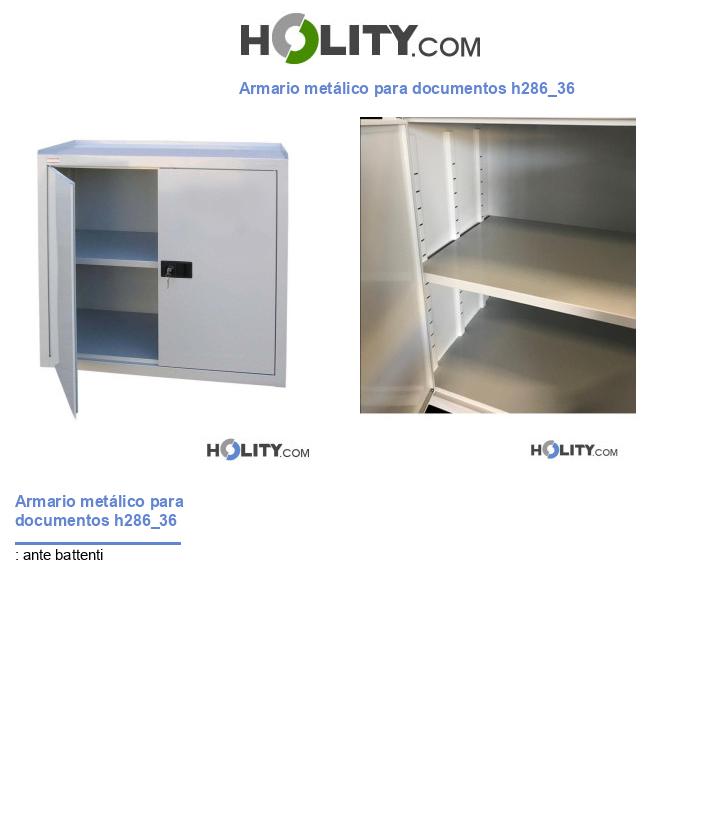 Armario metálico para documentos h286_36
