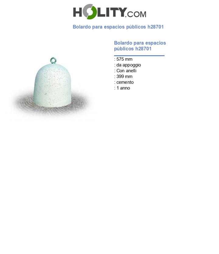 Bolardo para espacios públicos h28701