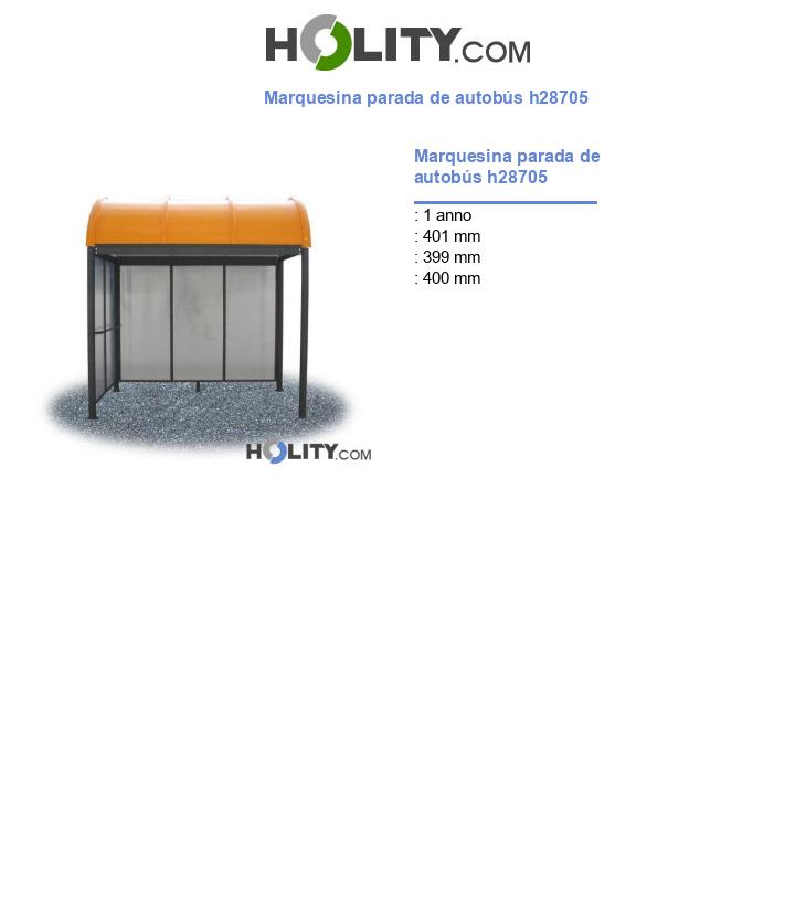 Marquesina parada de autobús h28705