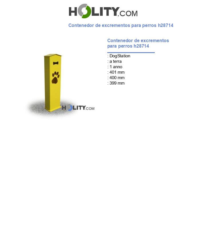Contenedor de excrementos para perros h28714