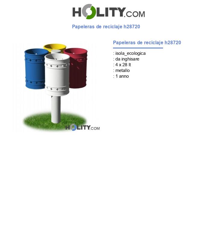 Papeleras de reciclaje h28720