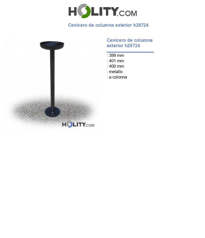 Cenicero de columna exterior h28724