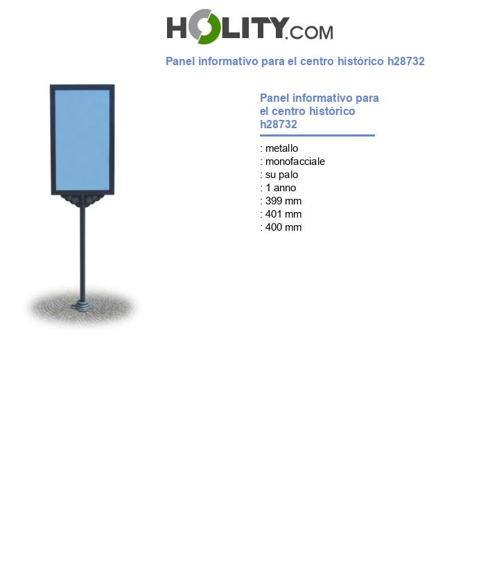 Panel informativo para el centro histórico h28732