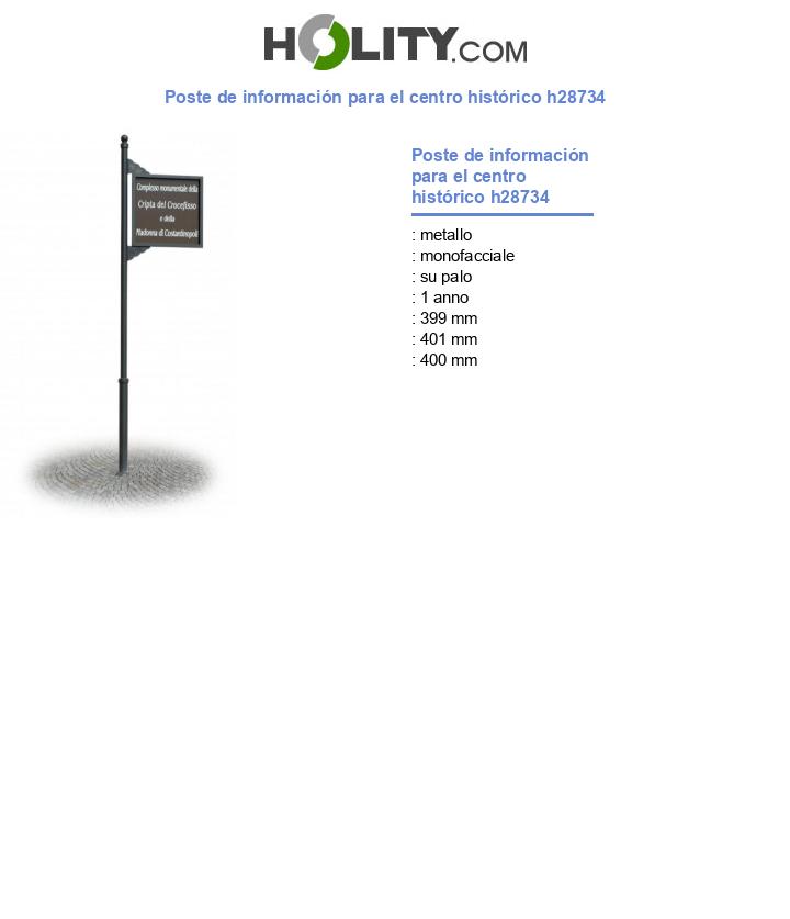 Poste de información para el centro histórico h28734
