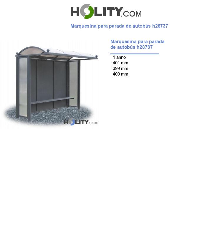 Marquesina para parada de autobús h28737