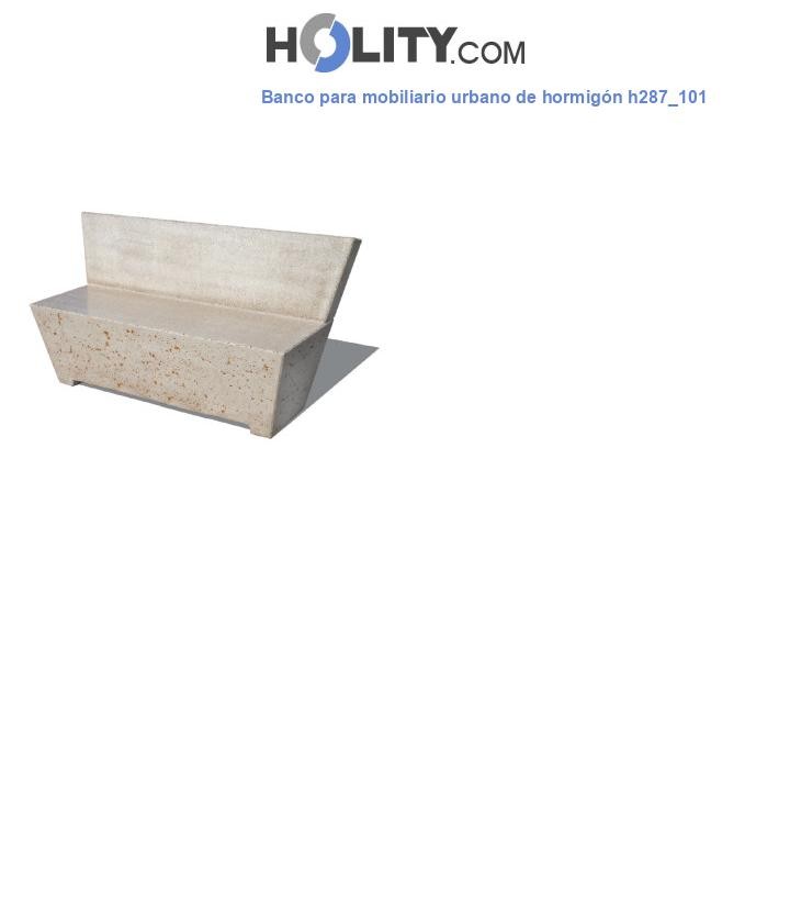 Banco para mobiliario urbano de hormigón h287_101