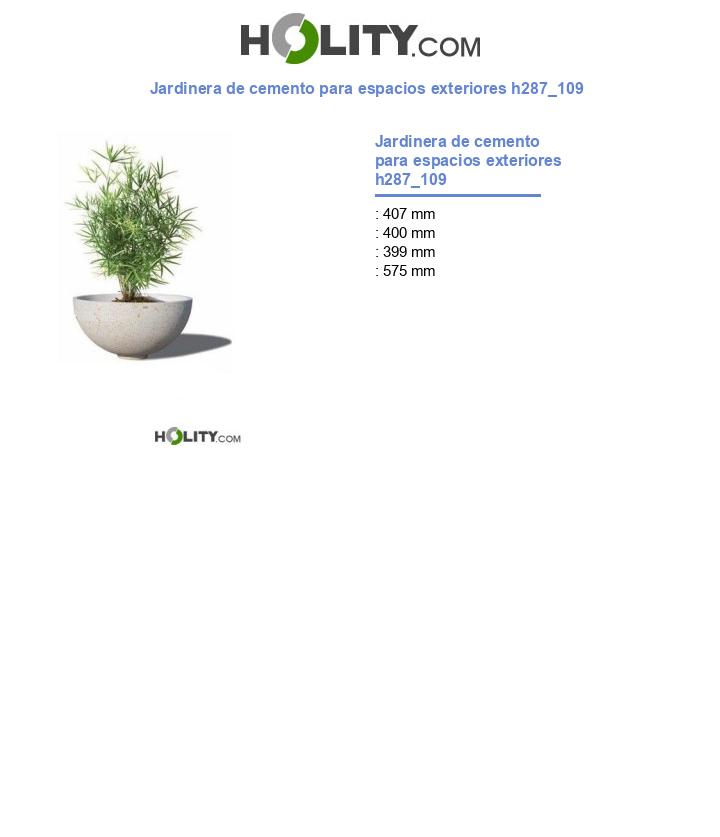 Jardinera de cemento para espacios exteriores h287_109