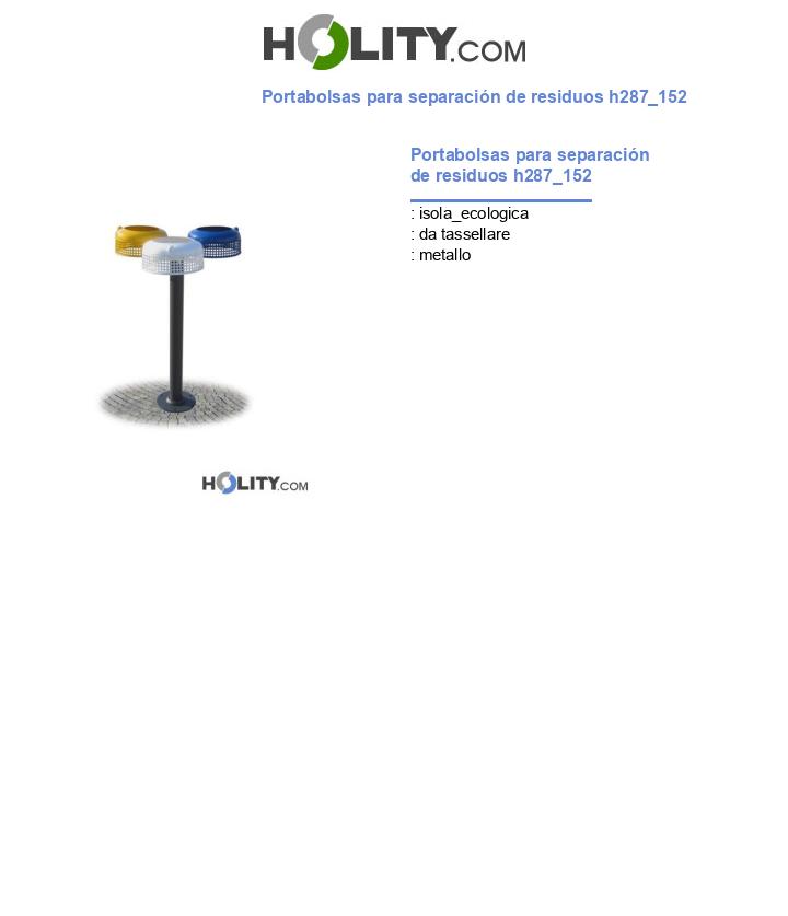 Portabolsas para separación de residuos h287_152