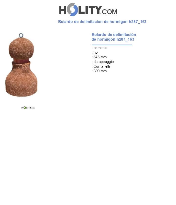Bolardo de delimitación de hormigón h287_163