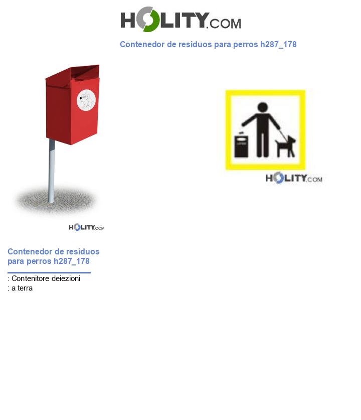 Contenedor de residuos para perros h287_178