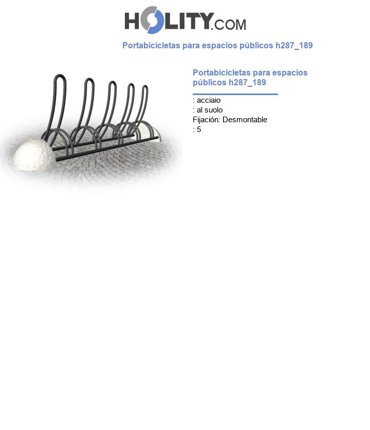 Portabicicletas para espacios públicos h287_189