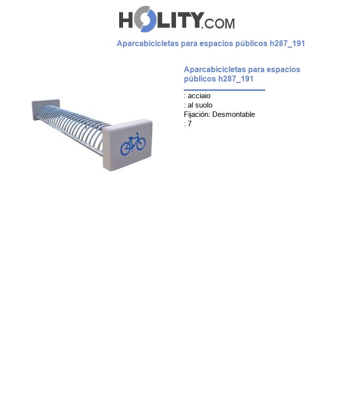 Aparcabicicletas para espacios públicos h287_191
