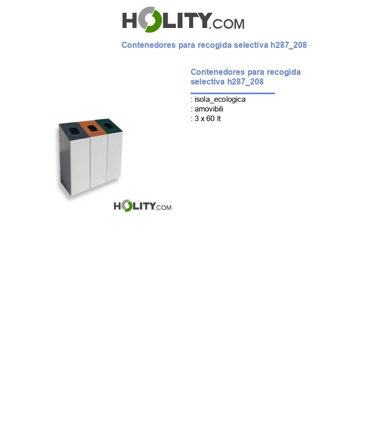 Contenedores para recogida selectiva h287_208