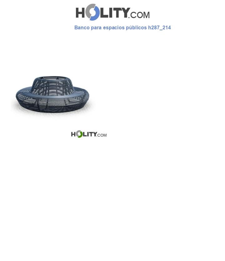Banco para espacios públicos h287_214