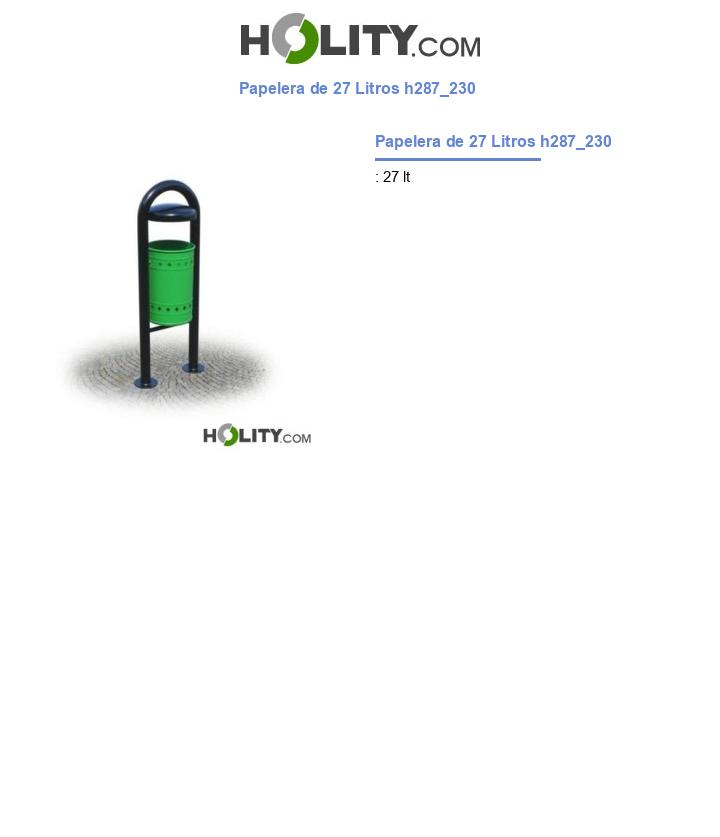 Papelera de 27 Litros h287_230