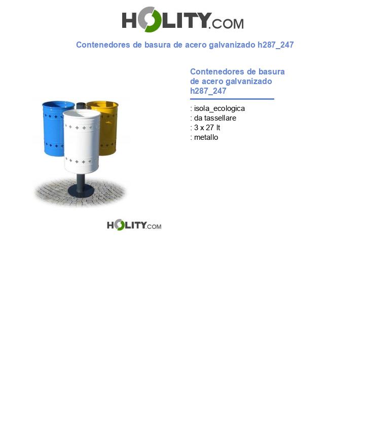Contenedores de basura de acero galvanizado h287_247