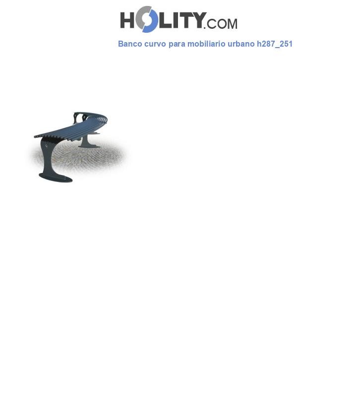 Banco curvo para mobiliario urbano h287_251