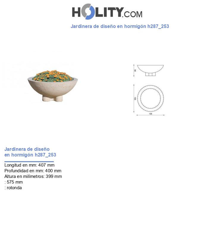 Jardinera de diseño en hormigón h287_253