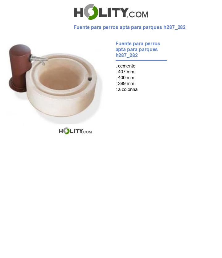 Fuente para perros apta para parques h287_282